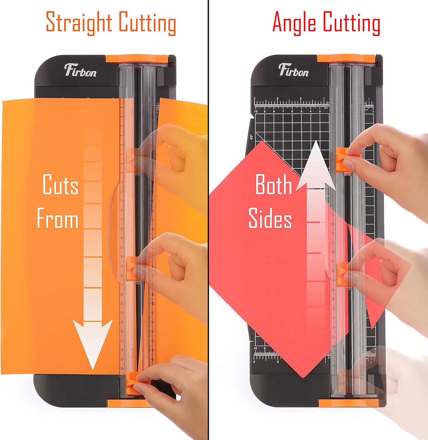 Firbon A4 Paper Cutter 12 Inch Titanium Paper Trimmer Scrapbooking Tool with Automatic Security Safeguard and Side Ruler for Craft Paper. Coupon. Label and Cardstock (Black) - Image 5