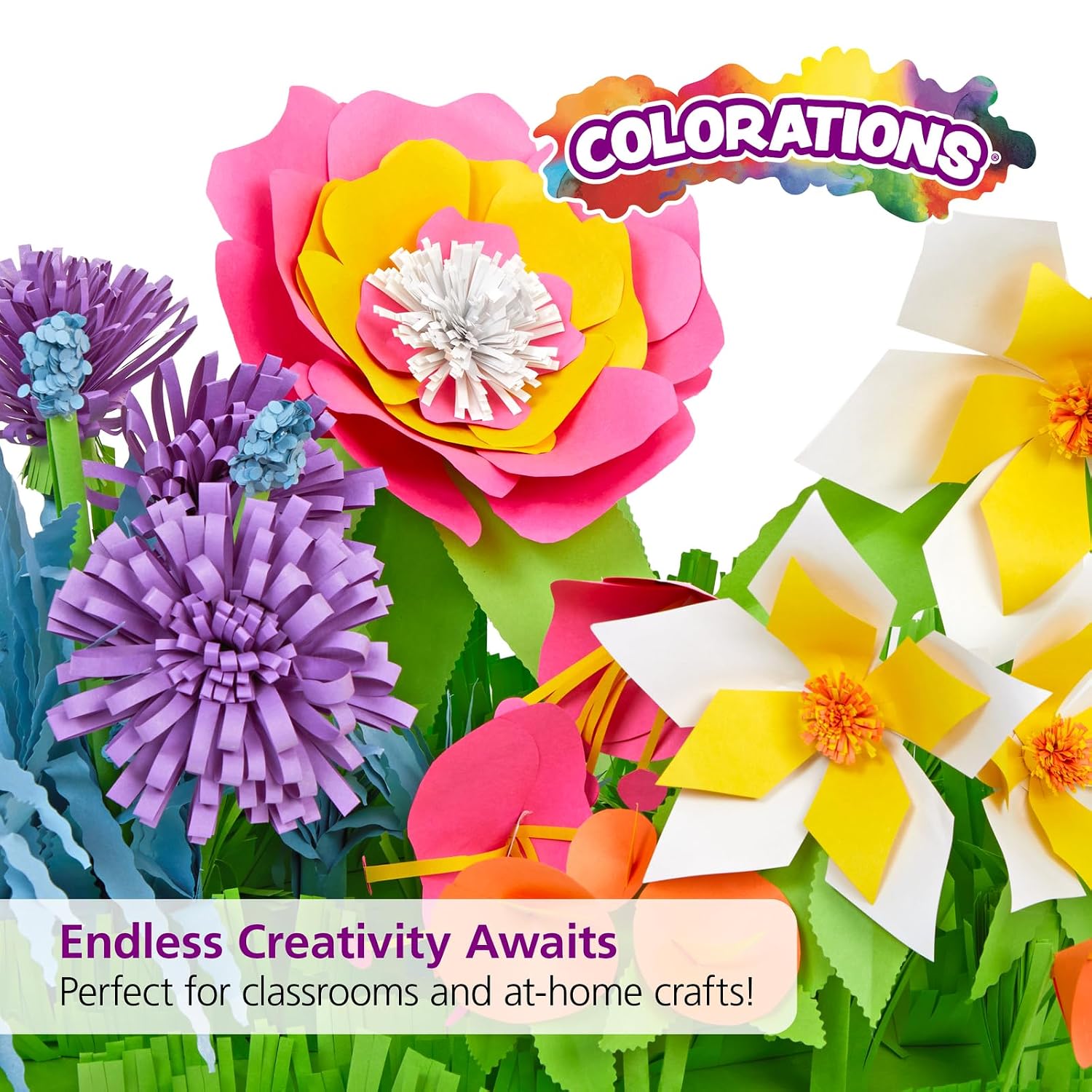Colorations Construction Paper for Kids - 7 Bright Colors - 600 Bulk Sheets of 9X12 - Assorted Pack of Heavy-Duty Craft Paper. Bulk School Supplies - Image 8