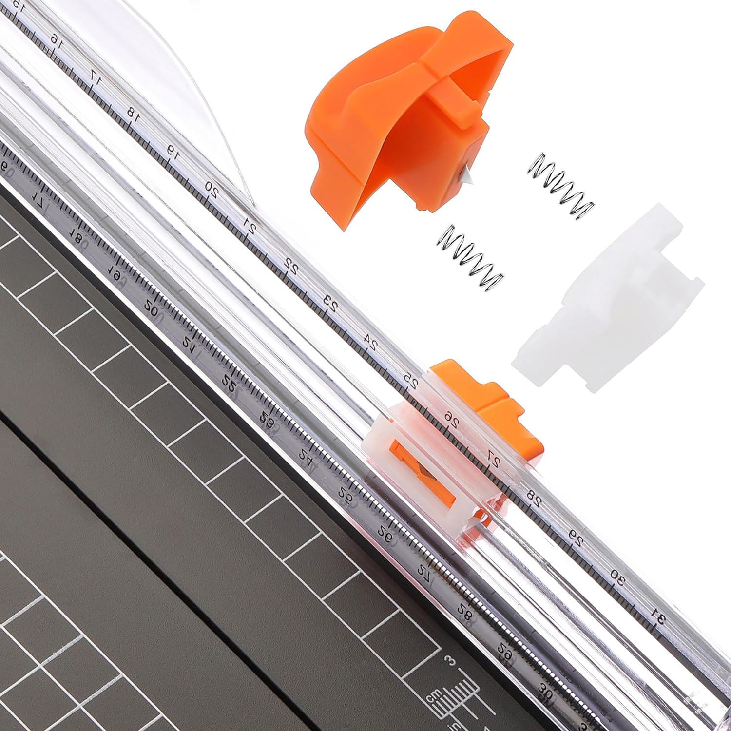 Firbon A4 Paper Cutter 12 Inch Titanium Paper Trimmer Scrapbooking Tool with Automatic Security Safeguard and Side Ruler for Craft Paper. Coupon. Label and Cardstock (Black) - Image 4